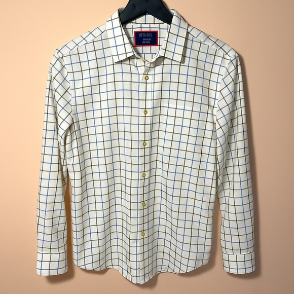 UNTUCKit Men’s Medium Plaid Button Down Shirt Wrinkle Free Regular Fit - Picture 1 of 11